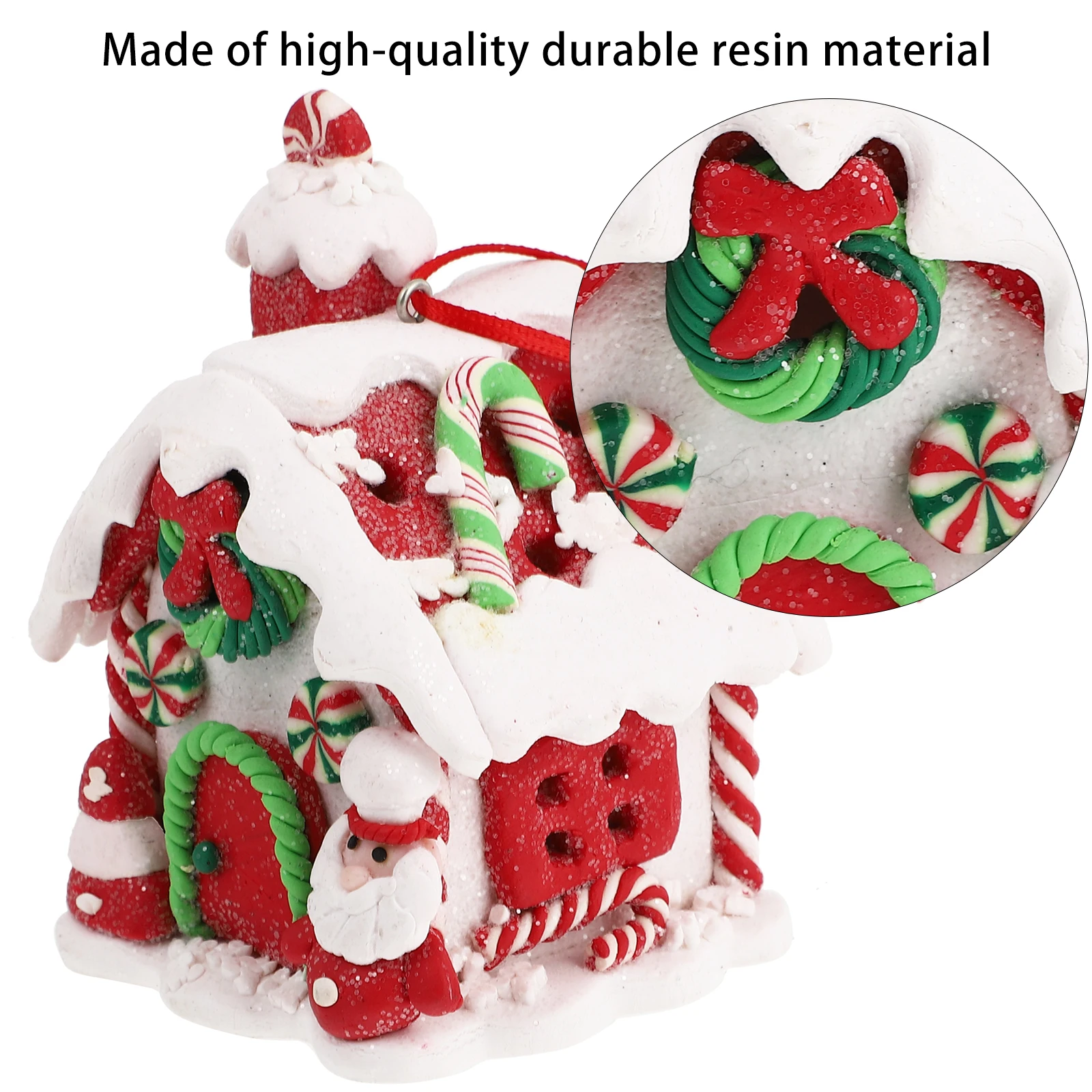 

1pc Christmas Santa Decoration Hanging Ornament Mini For Holiday Party Indoor Outdoor Decor Wedding Event Pendant