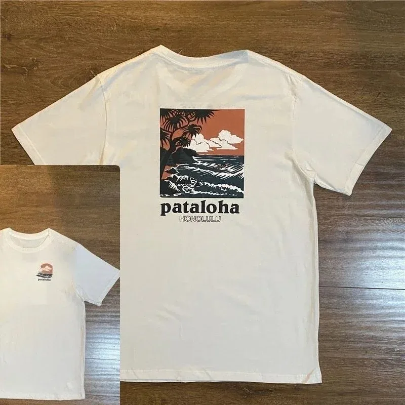 

Pata Summit Printed Summer Short-sleeved Men's and Women's Outdoor Sports T-shirt Simple and Versatile Casual Top