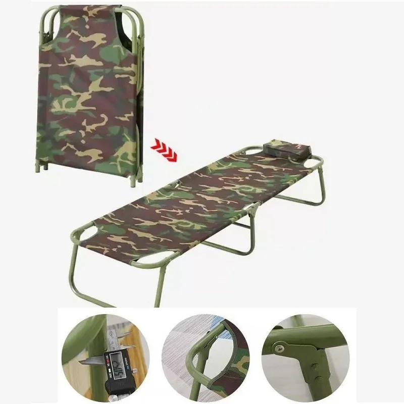 with Carry Bag, Outdoor Camping Equipment 【2024 Trend】Portable Lightweight Folding Camp Bed - Heavy Duty Compact Travel Bed