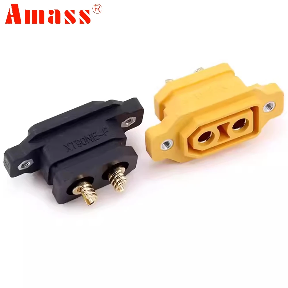 5pcs AMASS XT90 XT90NE-F XT90NE DC500V 30A Female Plug Battery Connector M2.5 Screwnut For RC Aircraft Car Airplane Boat Parts