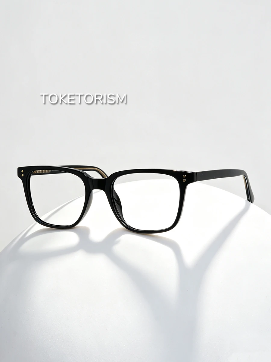 Toketorism Trendy Square Men's Glasses Optical Eyeglass Frames Anti Blue Women's Eyewear