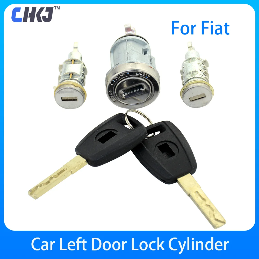 

CHKJ Car Ignition Lock Set For Fiat Car Ignition Switch Lock Barrel with SIP22 Blade Auto Door Lock Cylinder Locksmith Tools