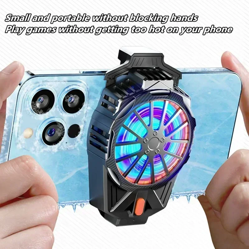 X57 NEW Mobile Phone 3 Gears Adjustable Semiconductor Cooling Fan Radiator Type-C System for PUBG Game Cooler for IPhone Android