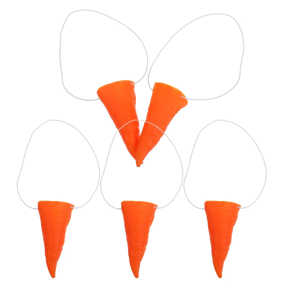 

5Pcs Carrot Nose Snowman Nose Party Dress Up Props Cosplay Costume Snowman Decoration DIY Crafts Winter Accessory