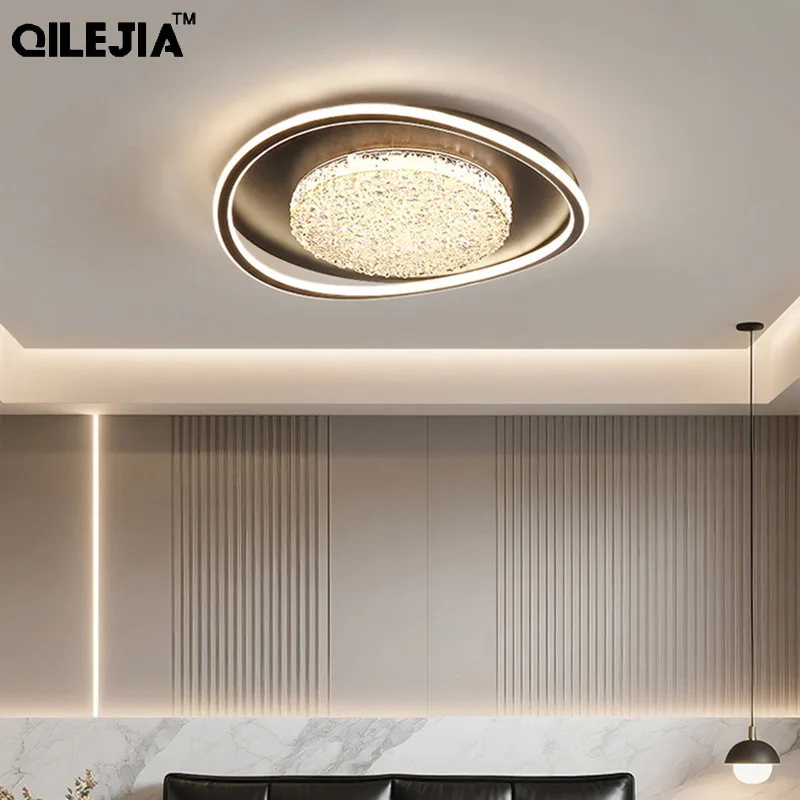 Light Luxury Living Room Led Crystal Ice Crack Chandelier 2026 New Bedroom Ceiling Light Modern Home Indoor Decor Lighting Lamps