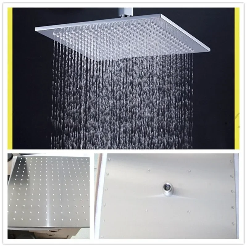 Integrated ceiling shower head 304 stainless steel brushed matte shower head ceiling shower head