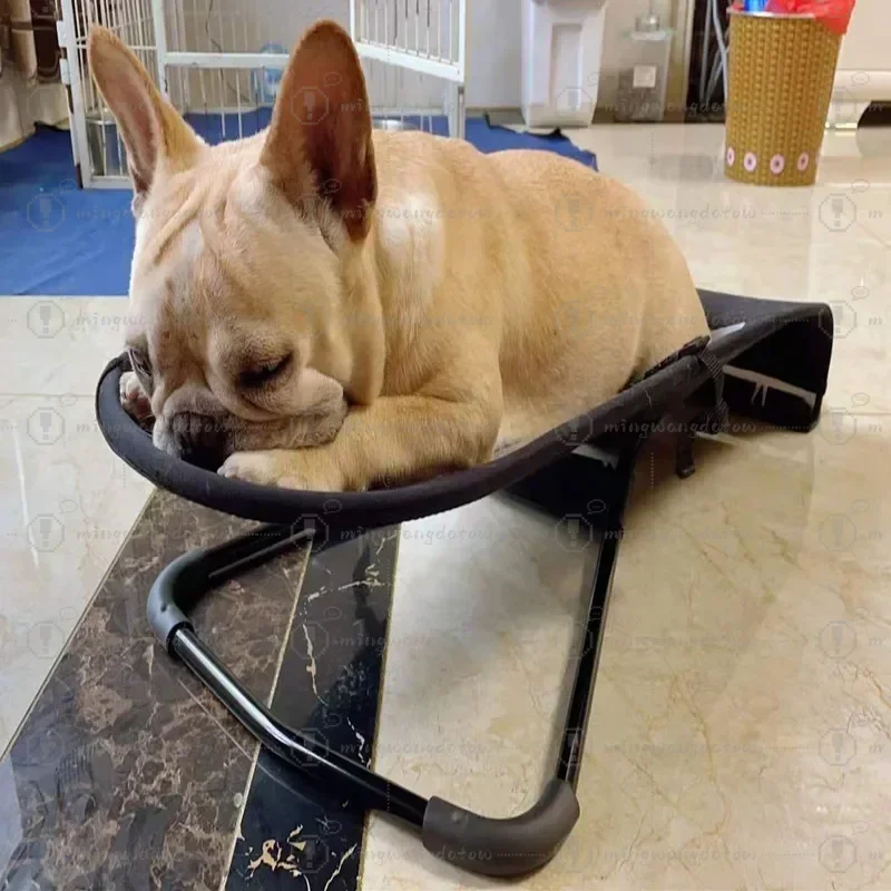 Pet Rocking Chair Foldable Adjustable Dog Cat Rocking Bed for Indoor Rest