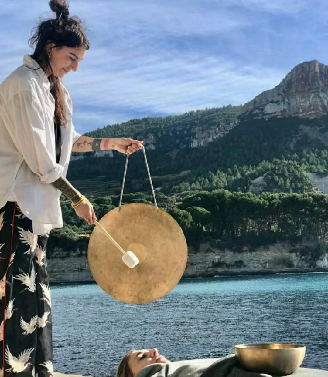 Arborea Wholesale 50cm B20 Bronze Handmade Professional Percussion Wind Gong For Sound Healing And Professional Performance