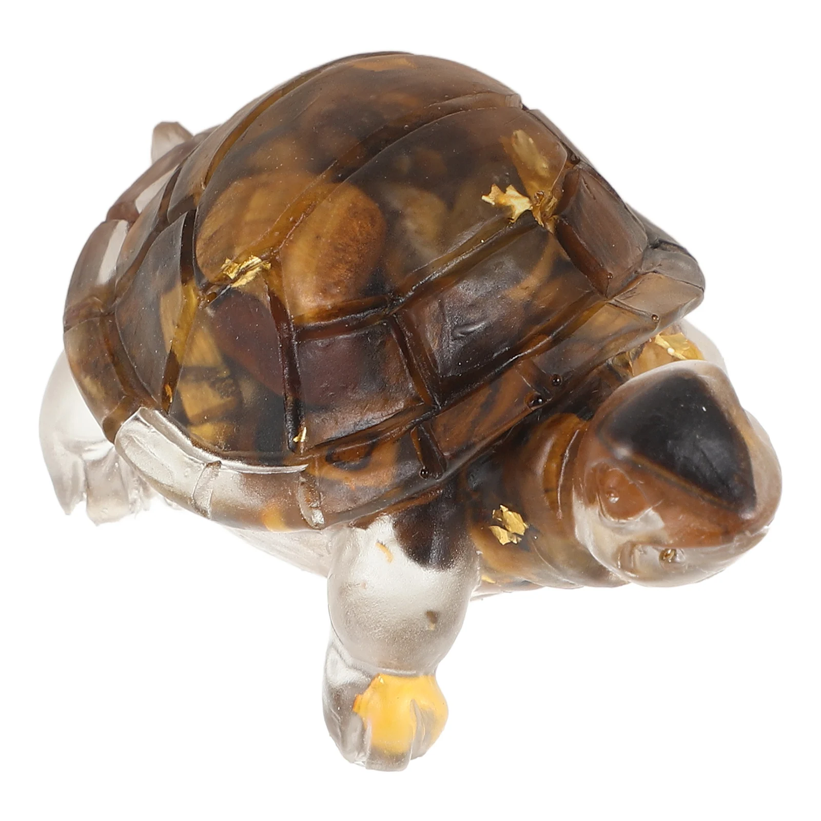 

Crystal Turtle Figurines Light Brown Desktop Animal Statue Home Decor Mini Sculptures Garden Decoration Obsidian Design Elegant