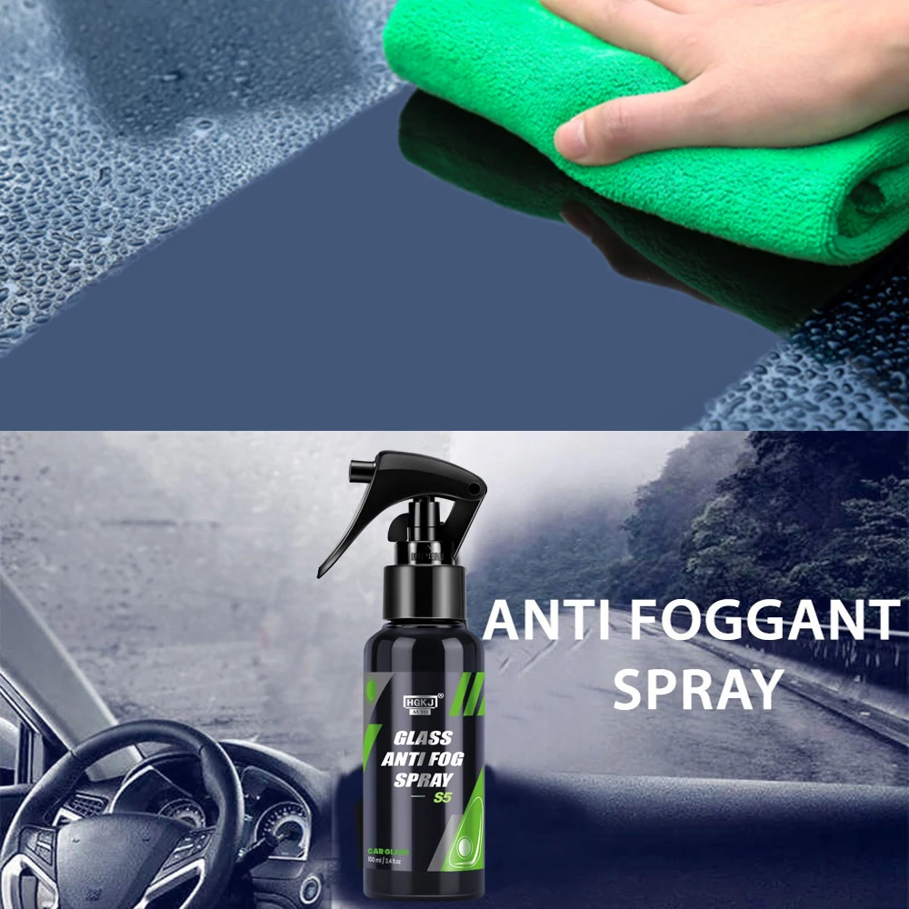 Car Glass Anti Fog Agent Windshield Waterproofing Rainproof Spray Paint Car inside Glass Coating 50ml Cars Detailing HGKJ S5