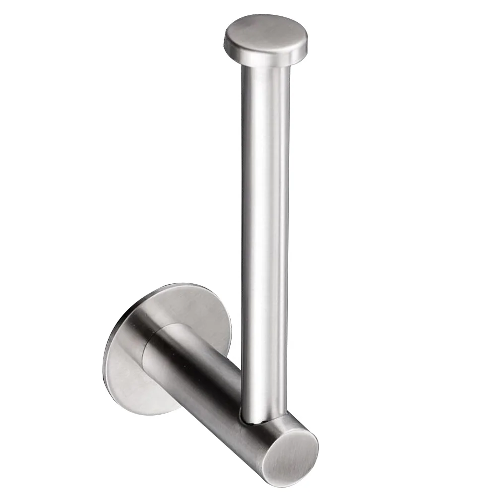 

Nail- Paper Holder Stainless Steel Bathroom Tissue Shelf Easy Clean Maintain Prevent Falling Off Toilet
