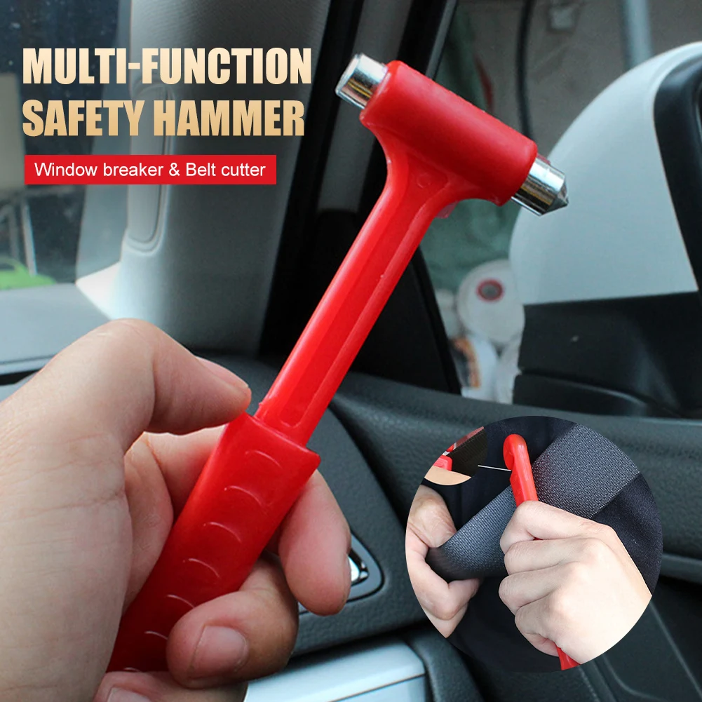 Car Safety Hammer Car Window Glass Breaker Belt Cutter Tool Car Emergency Safety Escape Hammer Glass Windshield Breaker Dropship