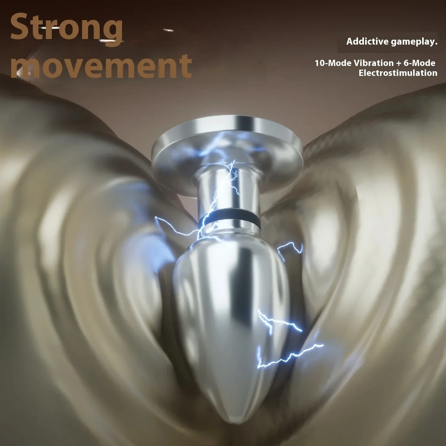 Electroshock Anal Vibrator Microcurrent Stimulation Remote Vibrating Butt Plug Prostate Massager Adult Women Men Anal Sex Toys view 3
