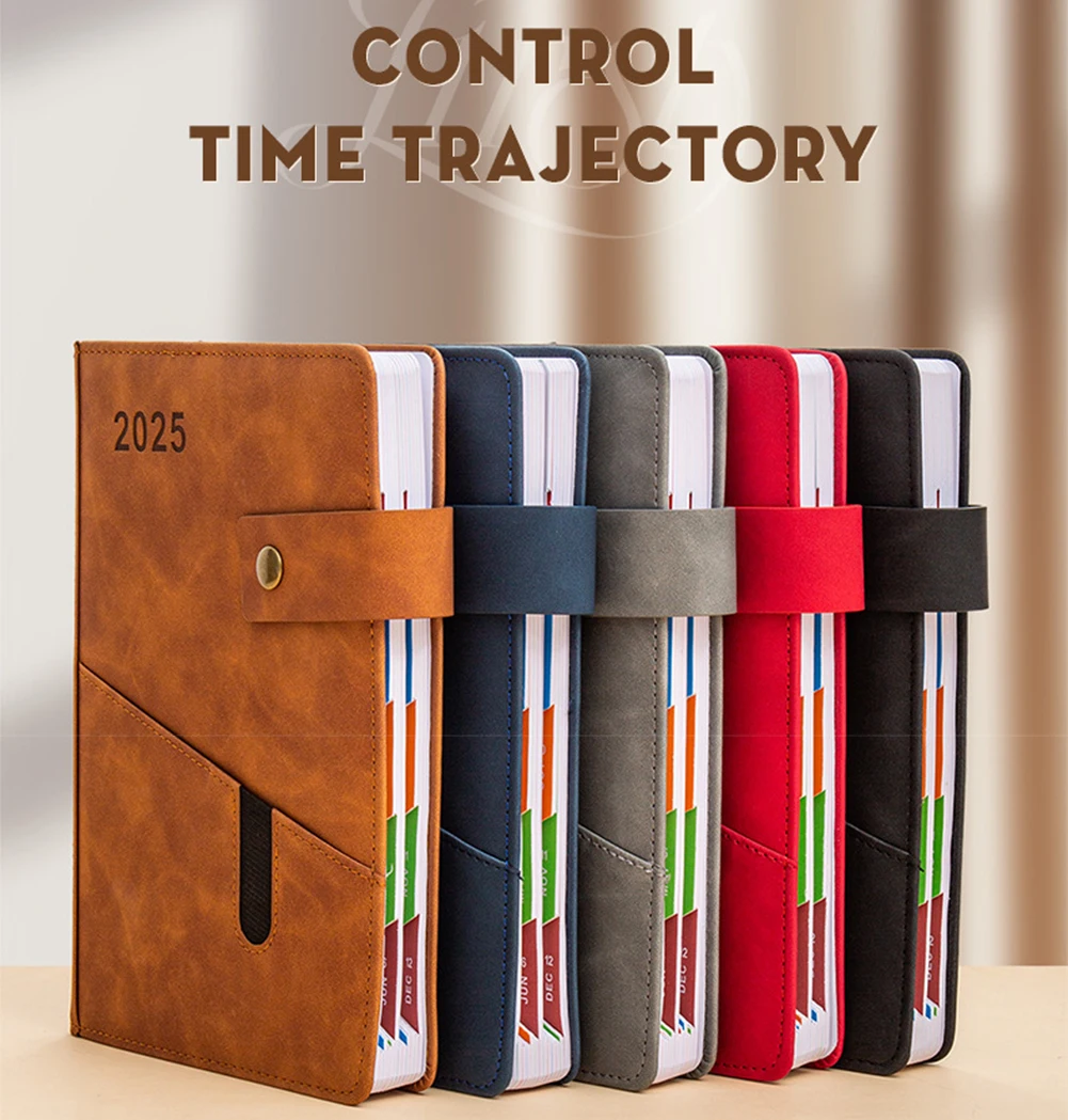 

High-Quality 2025 A5 Page A Day Diary Padded Premium Luxury Desk Diary Hardback Office Daily Planning School Suppliers