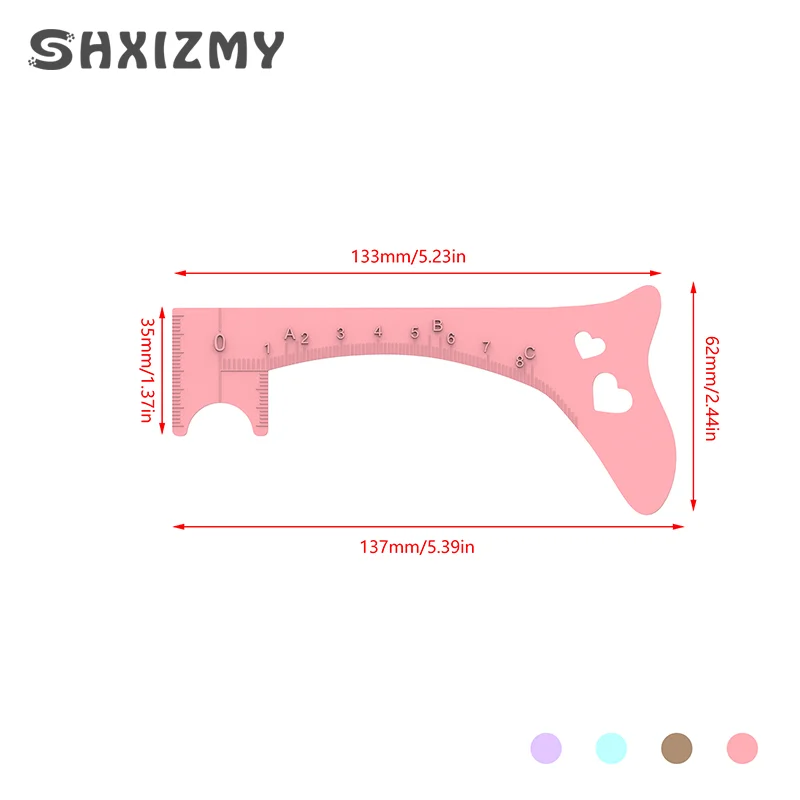 Reutilizável Batom Posicionamento Stencils, Régua Beleza, Ponta Alada, Eyeliner Aid, Estêncil Sobrancelha, Multi-Purpose Maquiagem Ferramenta