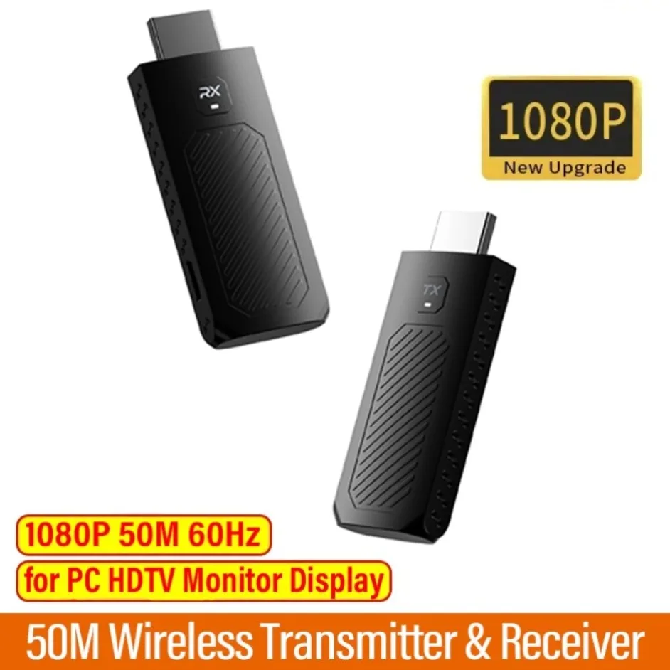 

HDMI-совместимый беспроводной передатчик Plug Play Video, приемник/удлинитель, передача 150 футов для ПК/ноутбука/телевизора в ТВ/монитор/проектор