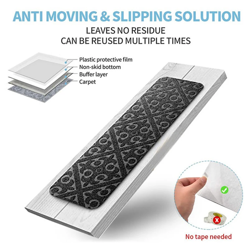 Stair Mat indoor anti slip Carpet treads non rugs