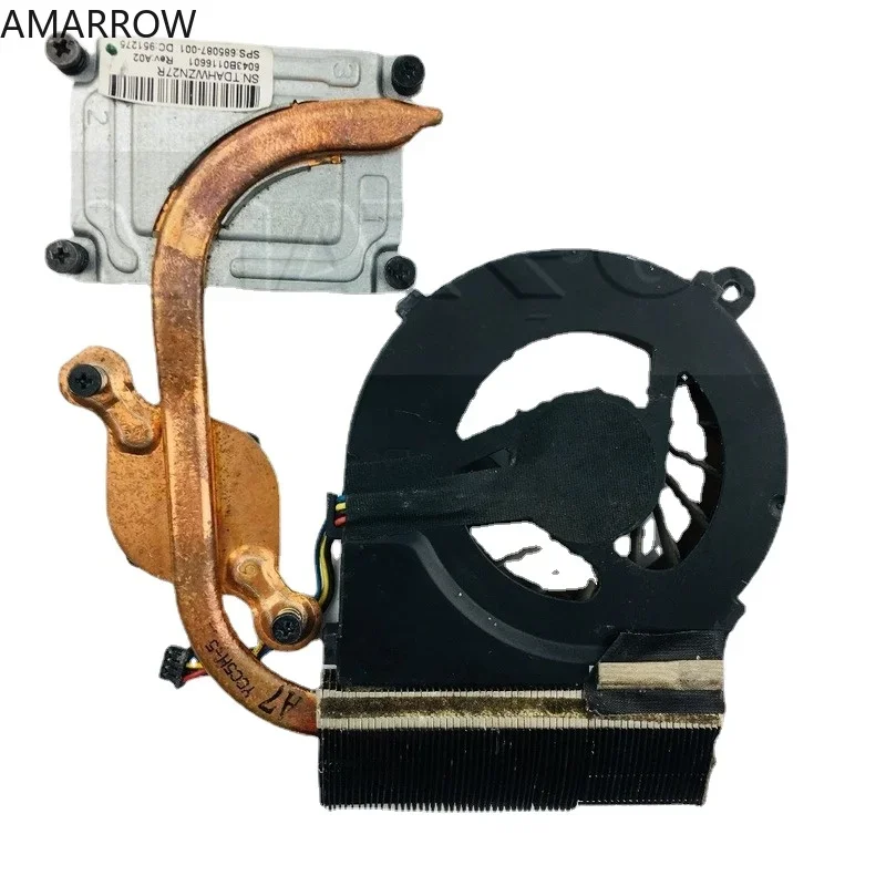 Oryginalny Laptop chłodnica procesora radiator chłodzący z wentylatorem dla HP 1000 2000 CQ45 450 250 685087-001