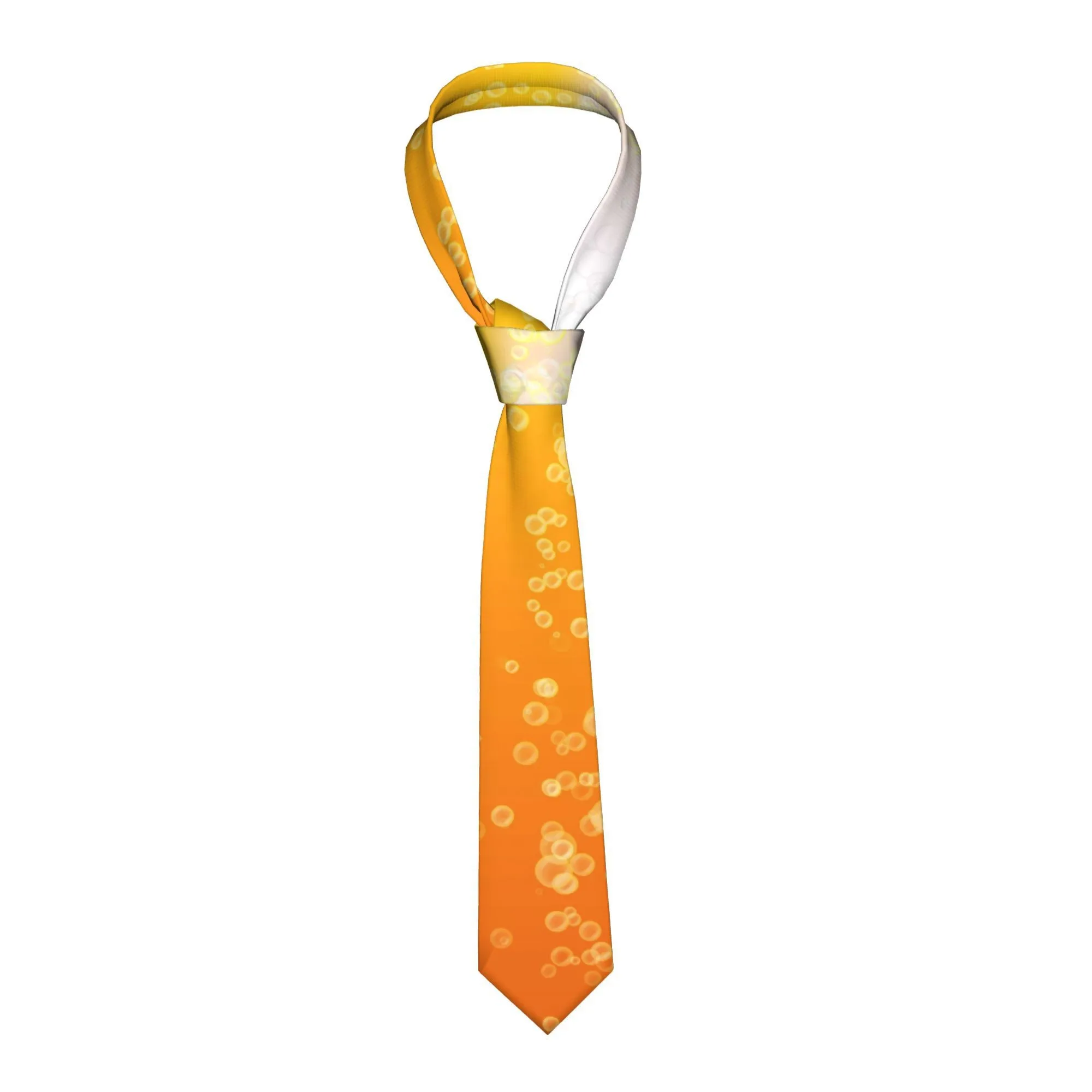 A Novelty Necktie Featuring a Beer Theme, Ideal for Parties And Casual Wear, Making It a Fun Holiday Gift
