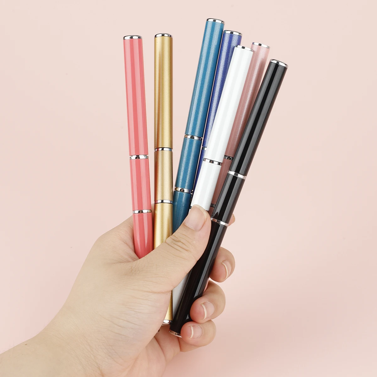 1pcs Dual Ended Nail Art Brushes Acrylic UV Gel Extension Builder Flower Painting Pen Brush Remover Spatula Stick Manicure Tools