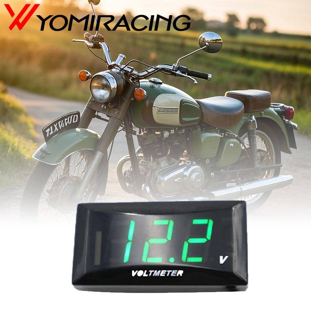 Bild 4: 12V Für Auto Motorrad Universa Mini Led-anzeige Digital Voltmeter Panel Volt Spannung Meter Tester Reverse Anschluss Schutz