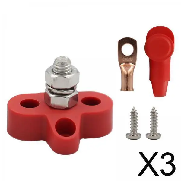 

Распределительный блок для тяжелых условий эксплуатации со шпилькой из нержавеющей стали, комплект клеммных колодок для распределения питания для автомобильных морских проектов RV