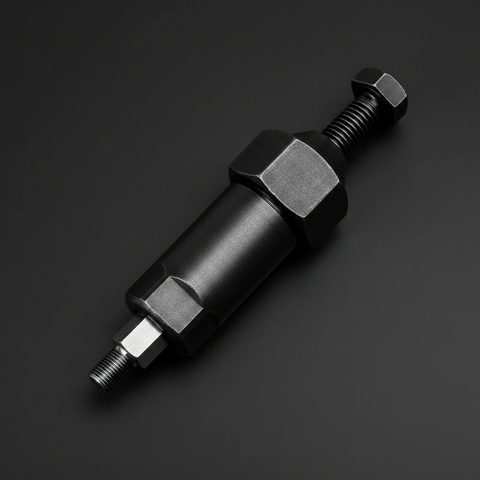 Threaded Grease Line Unclogging Tool for Hand Operated Pressure Adjustment in Garages