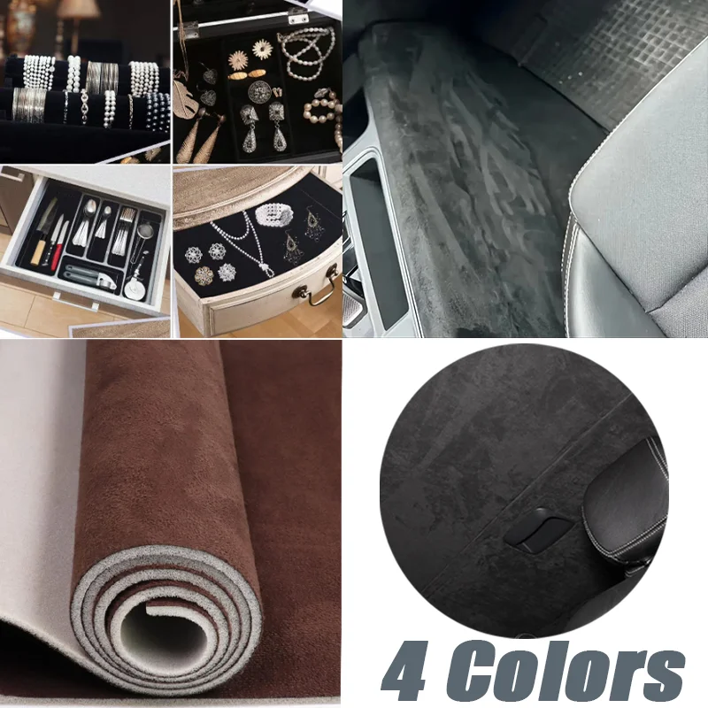 20x30CM/20x150CM Car Suede Fabric Self-adhesive Car Interior PU Leather Decor Waterproof Wear-Resisting Sofa Seats DIY Sticker