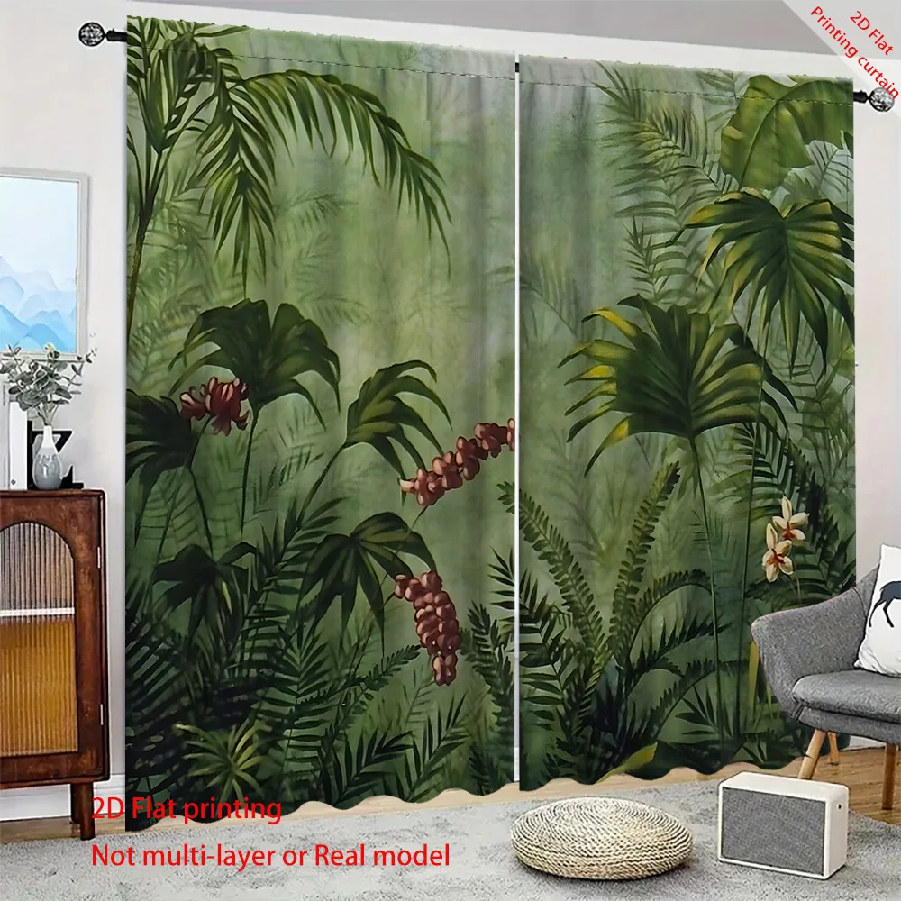 Леопардовые шторы с тропическим лесом, плотные шторы для украшения дома, используемые для общежитий, офисов, спален, гостиных