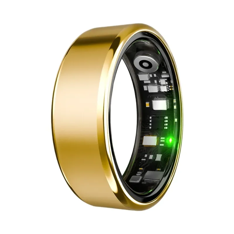 R100 Smart Ring Heart Rate Blood Oxygen Sleep Tracker Step Counter Multi Sport Fitness Health Monitor Wearable Device for Men