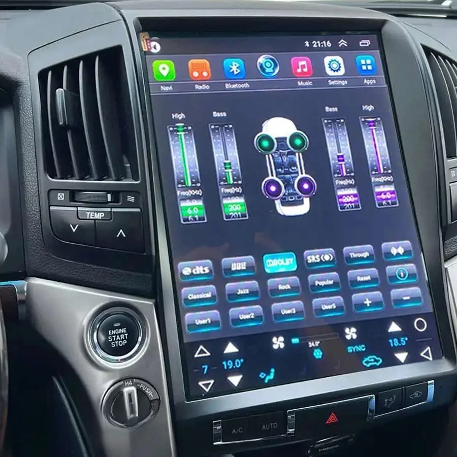 

Мультимедийный видеоплеер CarPlay для Toyota Land Cruiser 200 Landcruiser 2012 LC200 13,6 дюйма, автомобильное радио, экран Android 13, 256 ГБ, GPS