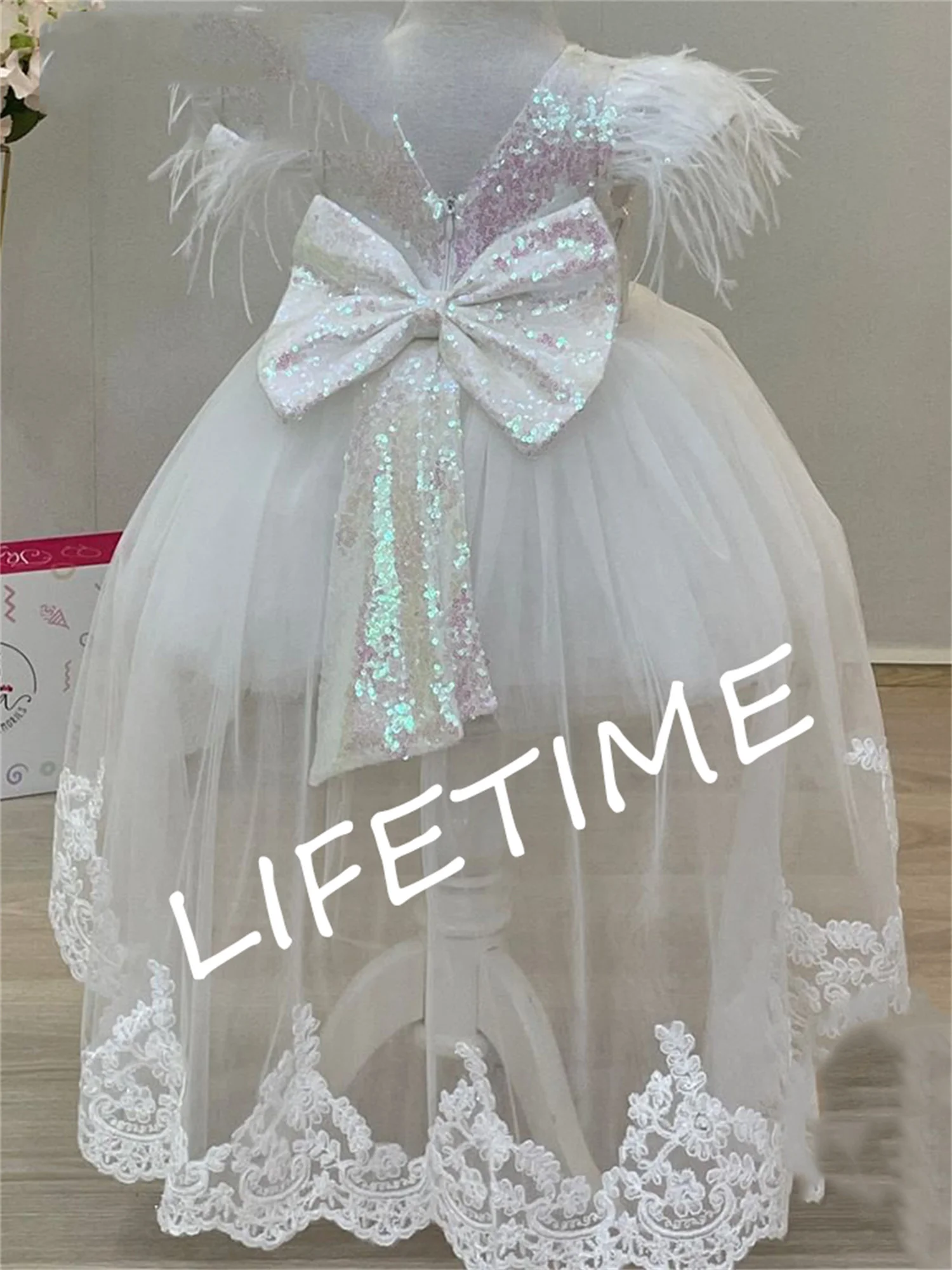 

Gardenwed Sequin Flower Girl Dress Puffy Baby Girls Princess Dress Girl Wedding Party Dress Evening Dresses for Children