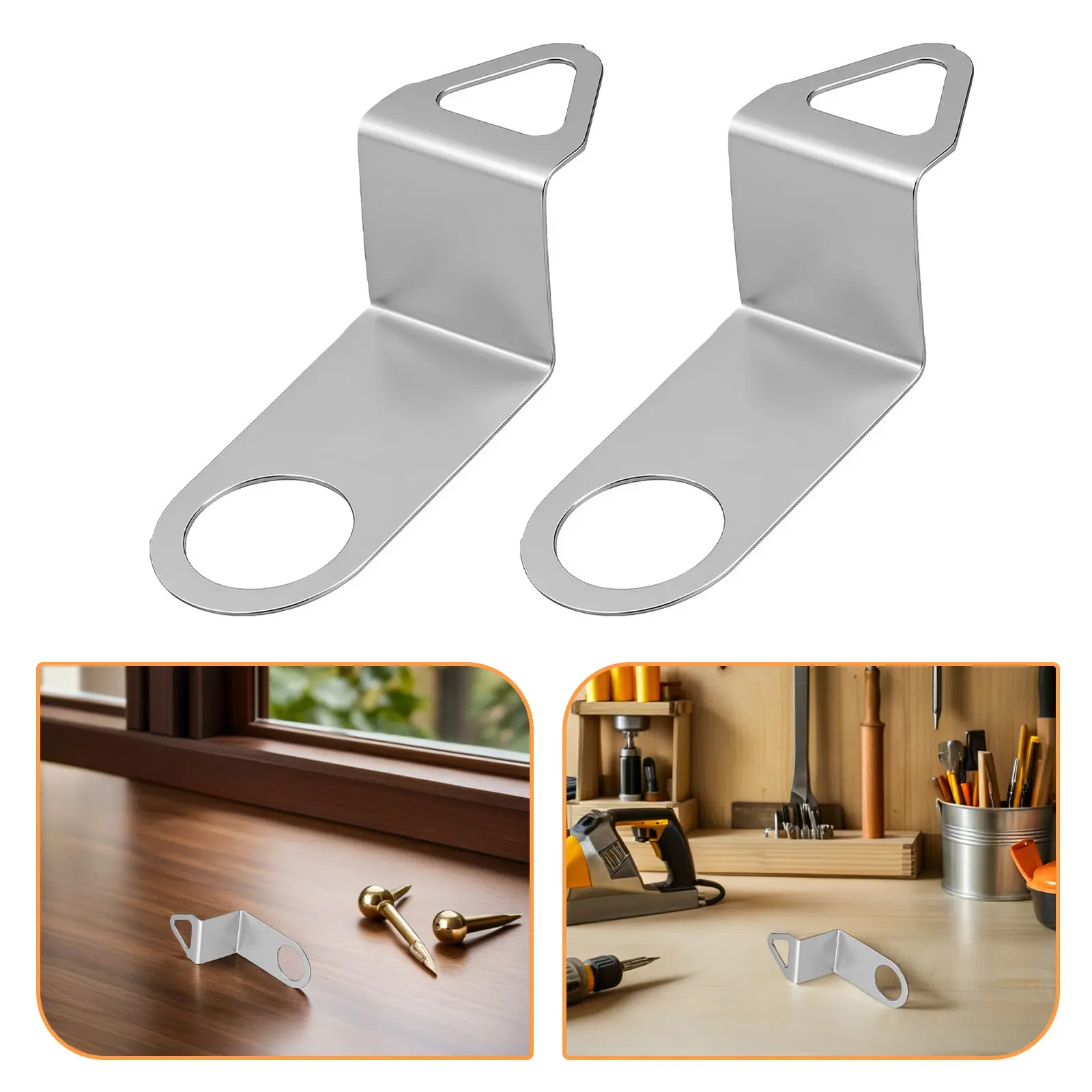 20Pcs Clock Hook Mechanism Hanger Space Saving Metal Wall Clock Replacement Hook for Movement Repair Accessories