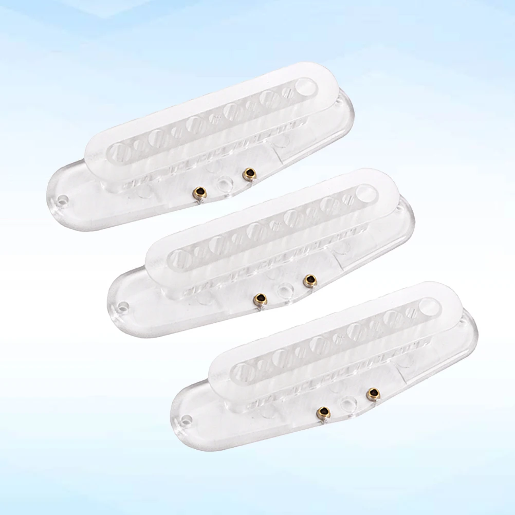 

3 Pcs Pickup Module Sensitive Guitar Spring Cover Plate Coil Pickups Humbucker Bobbin for Frame