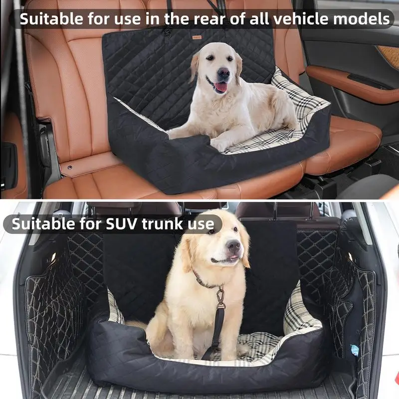 Dog Car Seat Portable Kennel Pet Carseat Multifunctional Pet Supplies Comfortable Safe Dog Carseat For Sedans SUVs Vehicles Most