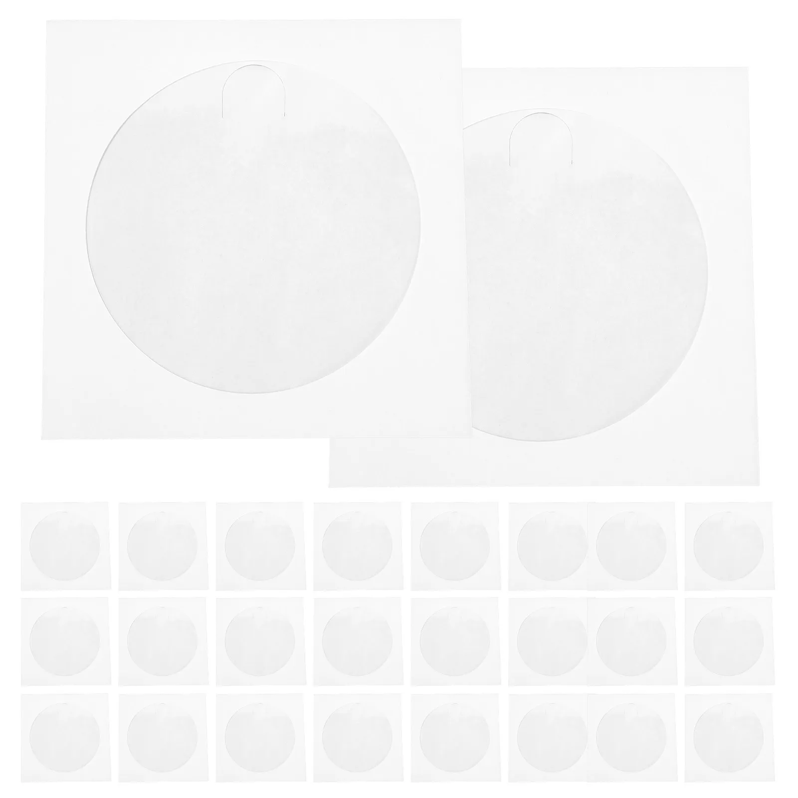 100Pcs Paper Cd Sleeves Dvd Storage Envelopes for Disc Protection Dust Moisture Scratch Resistance Home Office School Use