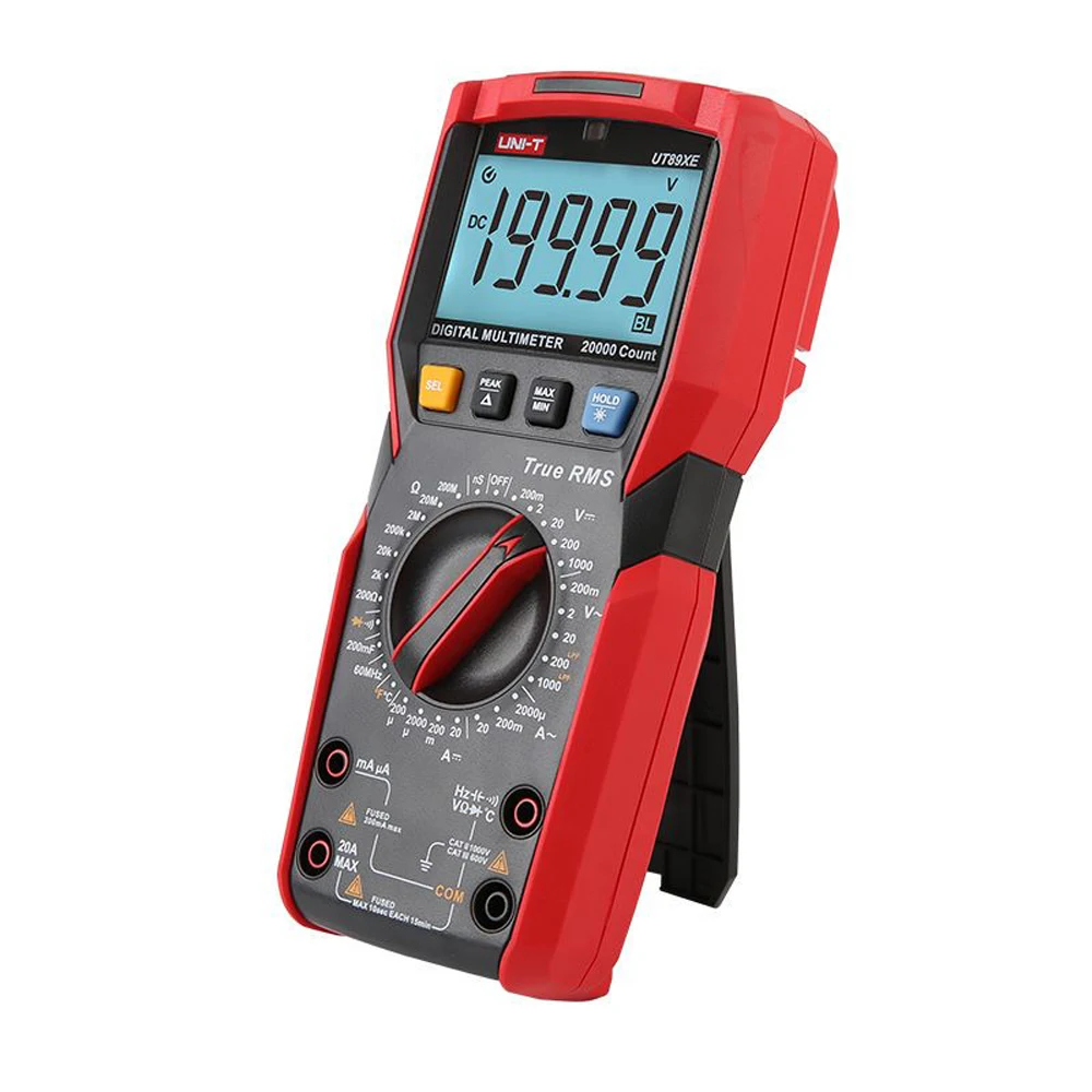 UNI-T UT89XE Digital Multimeter Professional Tester True RMS Manual Range DC AC Voltmeter Ammeter Capacitor Meter B176