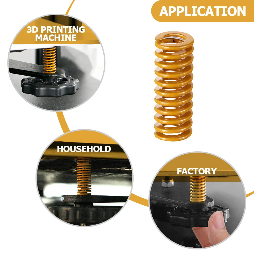 

12Pcs 3D Printer Spring Steel Bearings Heated Bed Spring Replacement Bottom Connect Leveling Durable Printer Springs