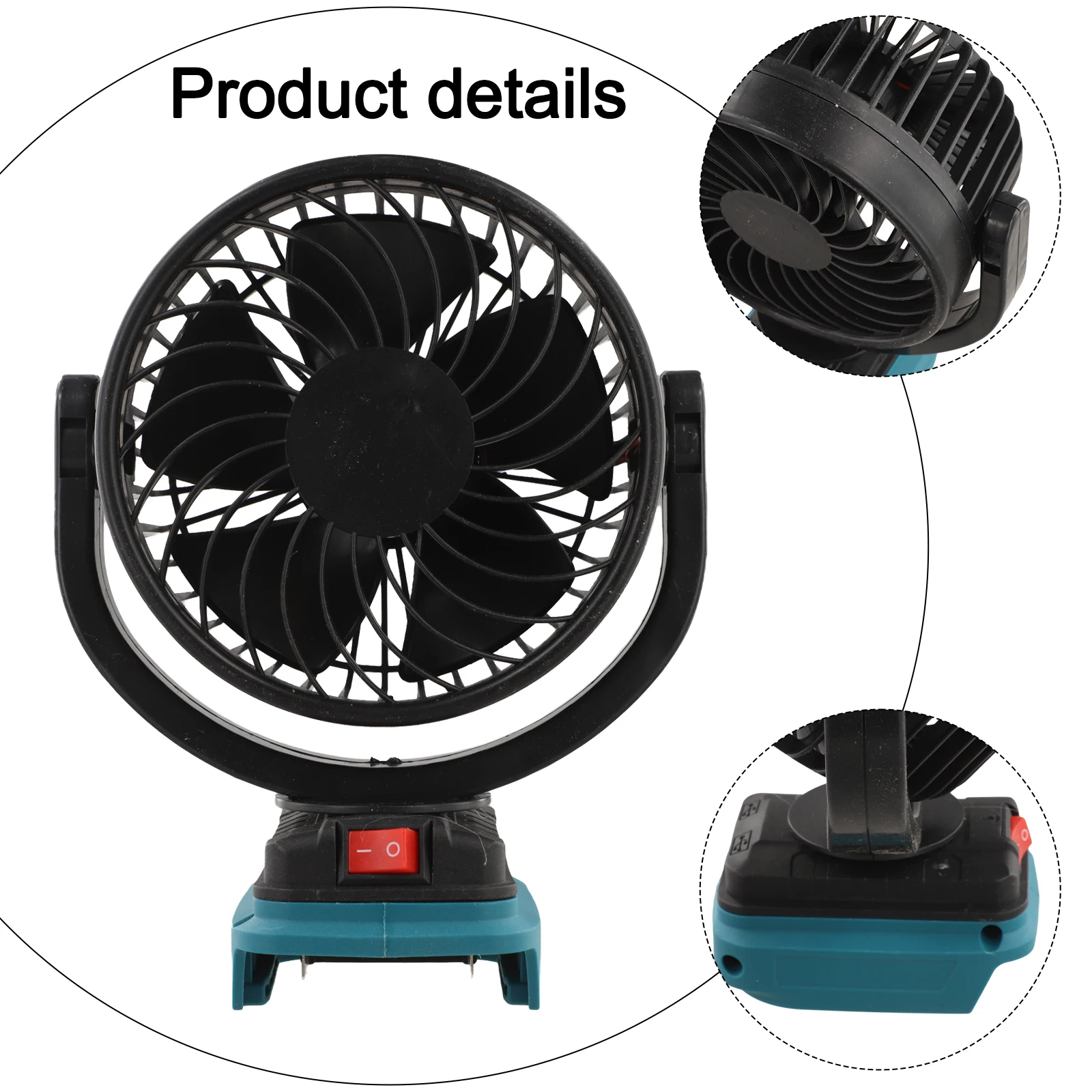 wireless fan portable and compact with strong airflow for outdoor camping office and stall use adjustable speeds