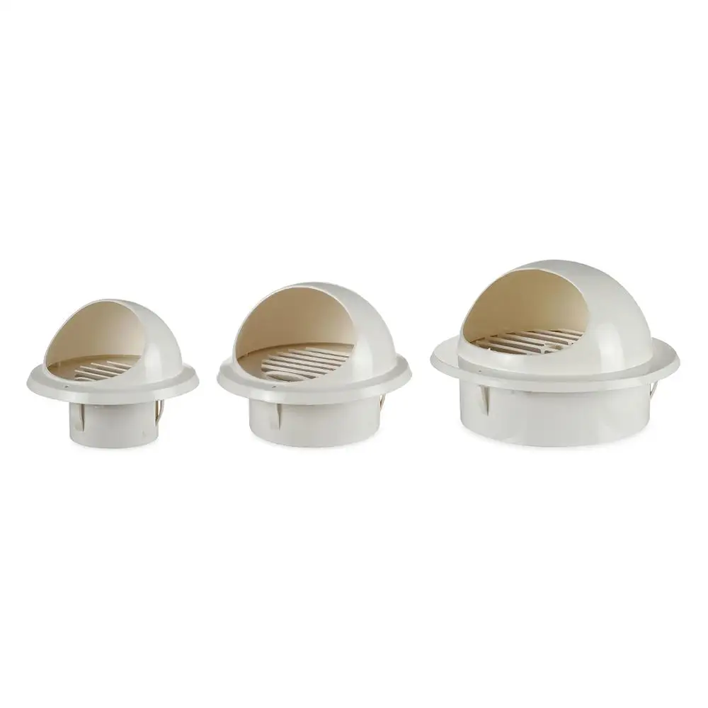 Round Air Circulation Prevent Pest Ducting Ventilation Grilles Vents Waterproof Cap Vent Outlet Cover Exterior Wall Air Vent