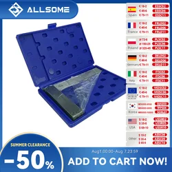 ALLSOcler Machiniste Carré 90 Résistant À Angle Droit Atlanset Précision Rectifiée En Acier Trempé Règle D'angle HT2059-2064