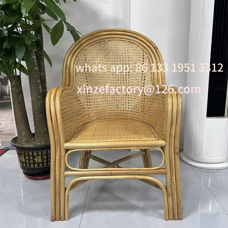 

Customizable Indonesian Natural Rattan Armrest Sofa Chair