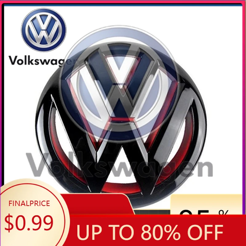 Pegatina para coche, pegatina para VOLKSWAGEN VW, insignias para la parrilla delantera, emblemas para la tapa del maletero trasero, pegatinas con logotipo para VW Volkswagen Gol