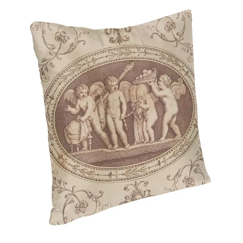 The Marriage Of Psyche And Cupid Throw Pillow Covers Home Decorative 3D Print Renaissance Angels Cushion Cover Cozy Pillowcase