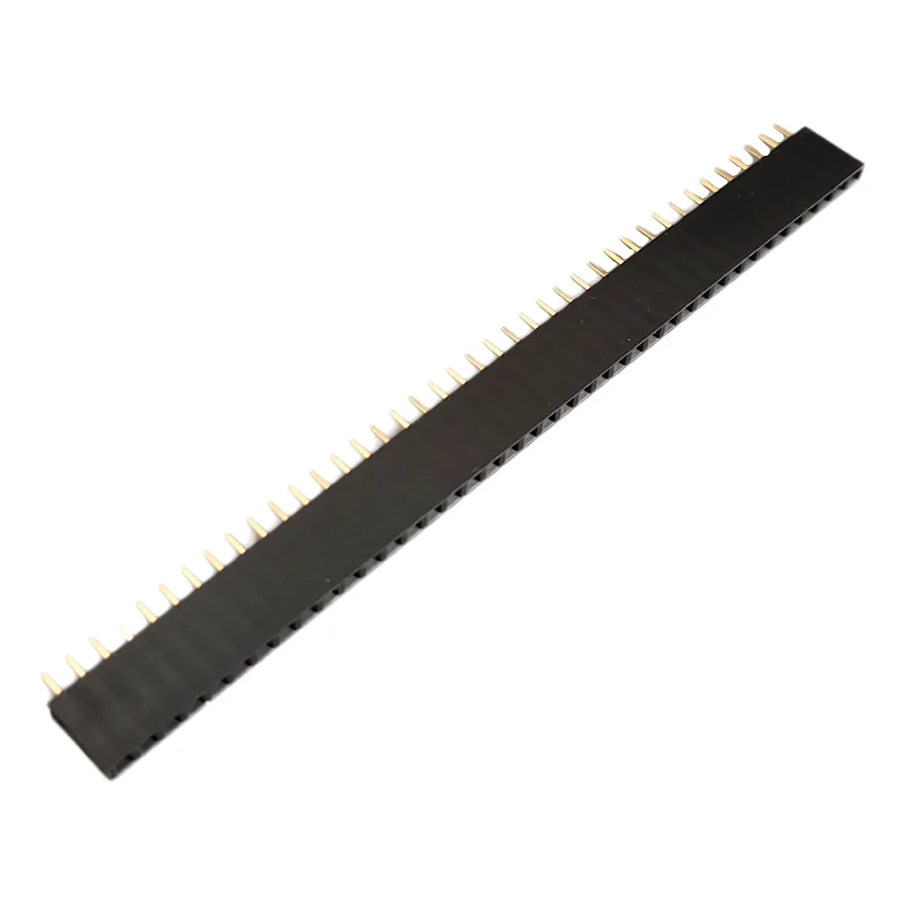 10/80Pcs Pitch 2.54mm 40 Pin Stright Female Single Row Pin Header 1X40P Strip PCB Connector