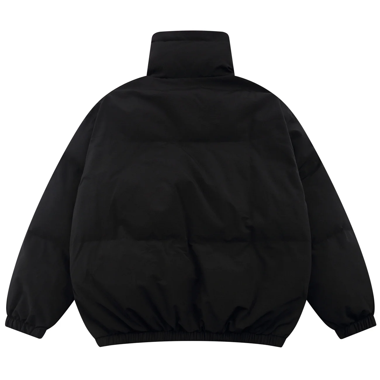 Up Zip Coat piumino inverno Oversize Streetwear 2022 Harajuku moda coreana uomo donna Outwear abbigliamento Unisex nero