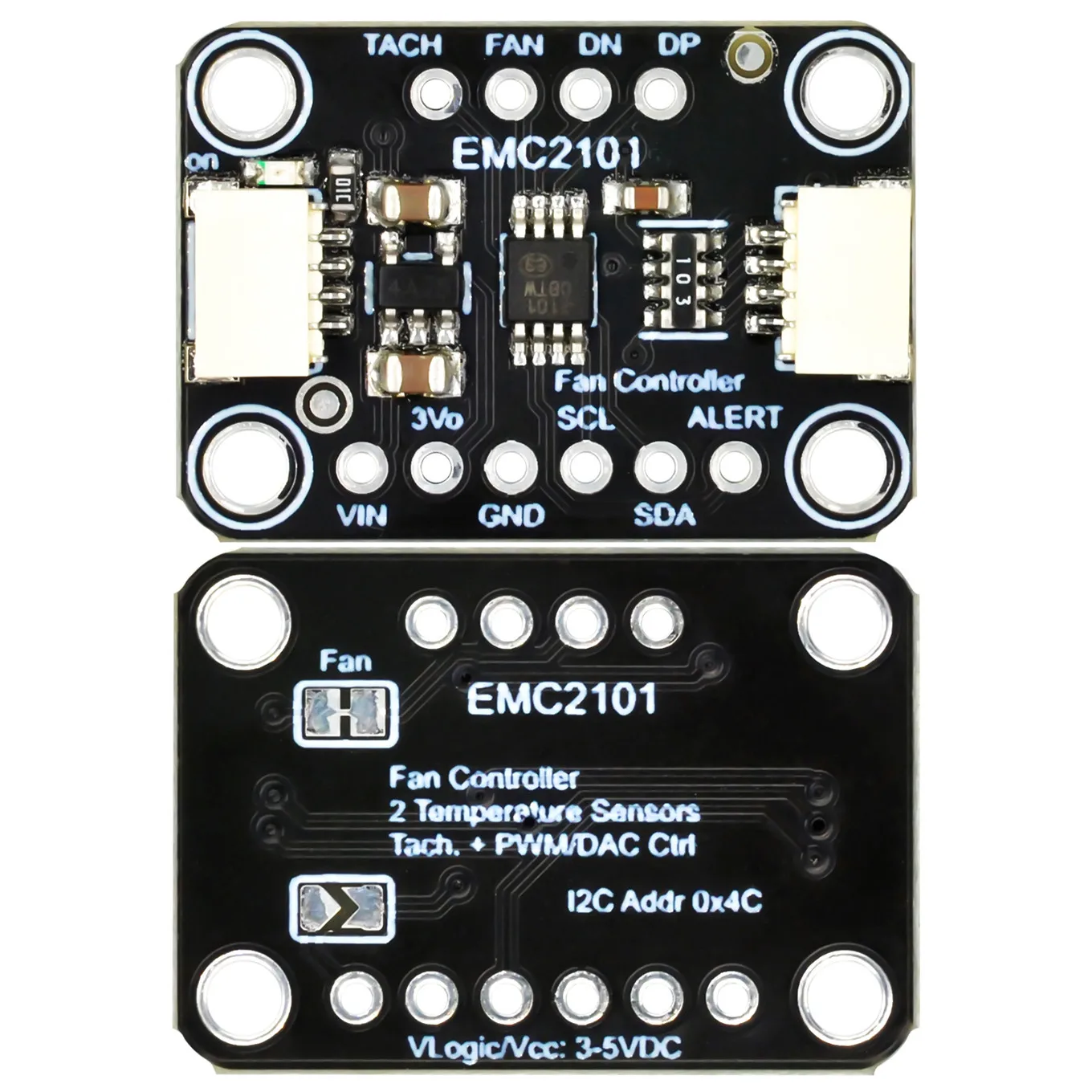 EMC2101 I2C PC fan controller temperature sensor temperature monitoring PC fan controller