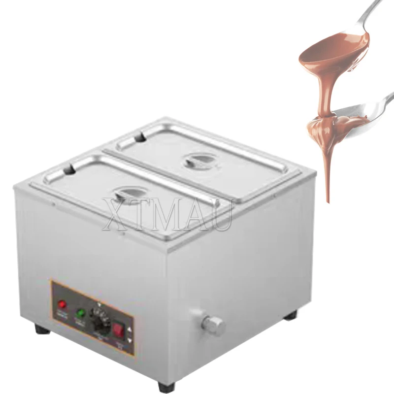 Electric Double Groove Chocolate Melting Pot Heating Chocolate Heater Soap Chocolate Melting Furnace