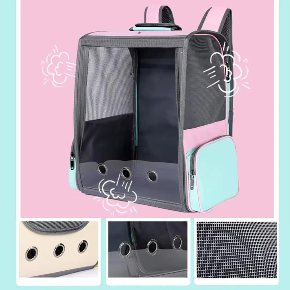 

Comfortable Pet Carrier Backpack Breathable Double Shoulder Travel Puppy Bags Zipper Space Capsule Outdoor Dog Carrier Bag