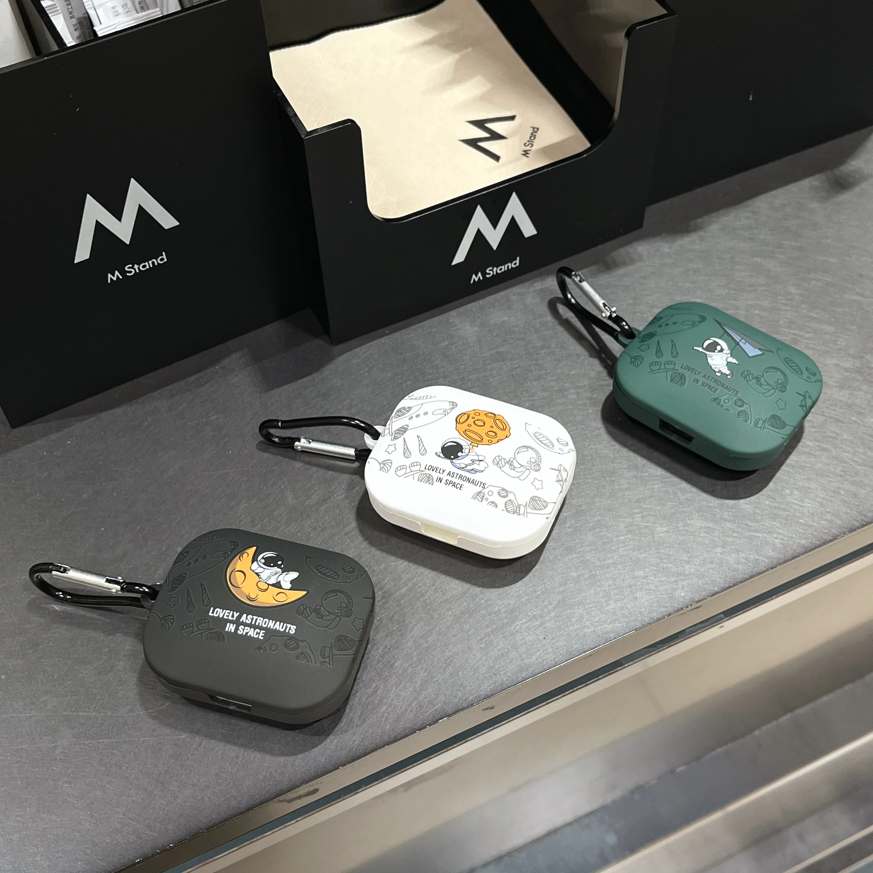 Astronaut Crystal Stickers Earphone Case For Xiaomi Redmi Buds 5 Wireless Bluetooth Headphone Cute Space Man Protective Cover